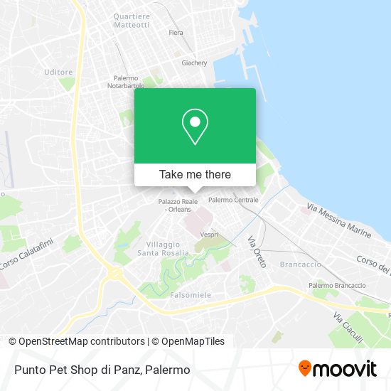 Punto Pet Shop di Panz map