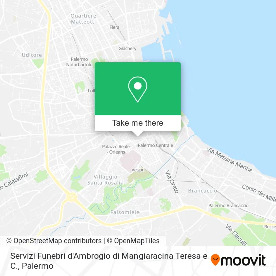 D'Ambrogio Funeral Services by Teresa Mangiaracina & Co. map