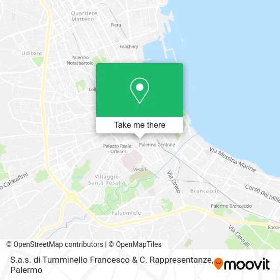 S.a.s. di Tumminello Francesco & C. Rappresentanze map