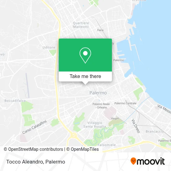 Tocco Aleandro map