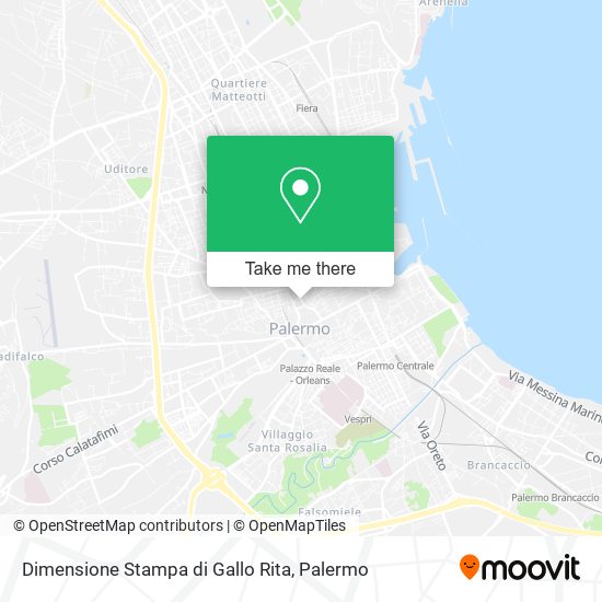Dimensione Stampa di Gallo Rita map