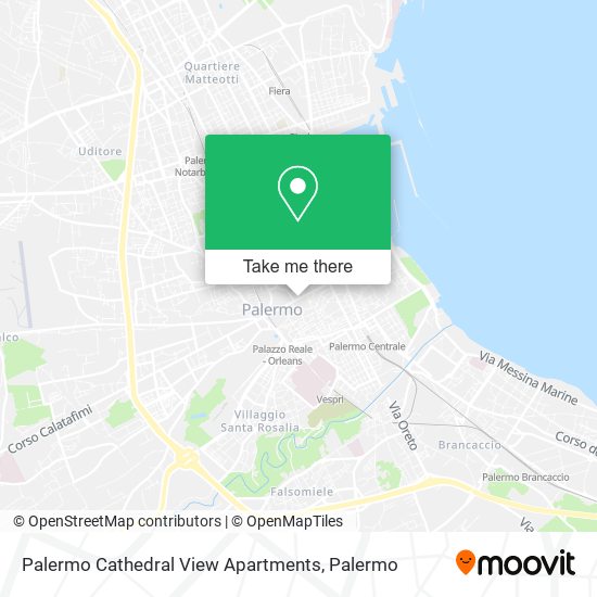 Palermo Cathedral View Apartments map