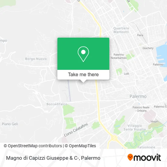 Magno di Capizzi Giuseppe & C- map