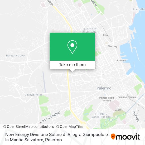 New Energy Divisione Solare di Allegra Giampaolo e la Mantia Salvatore map