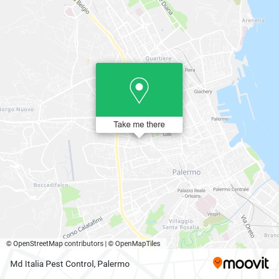 Md Italia Pest Control map