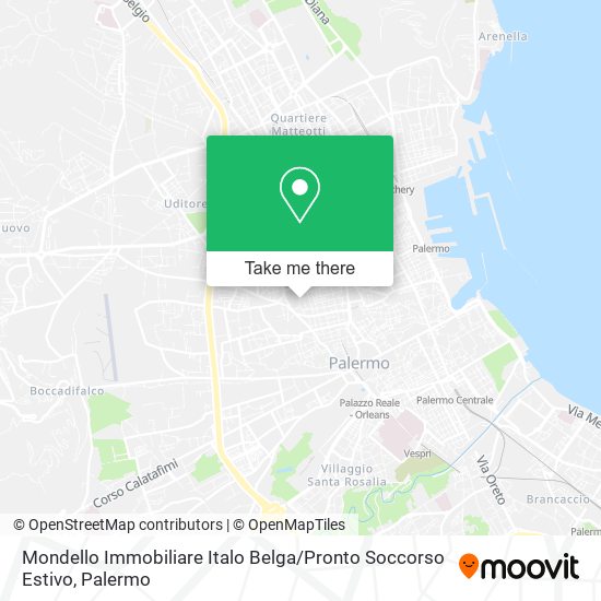 Mondello Immobiliare Italo Belga / Pronto Soccorso Estivo map