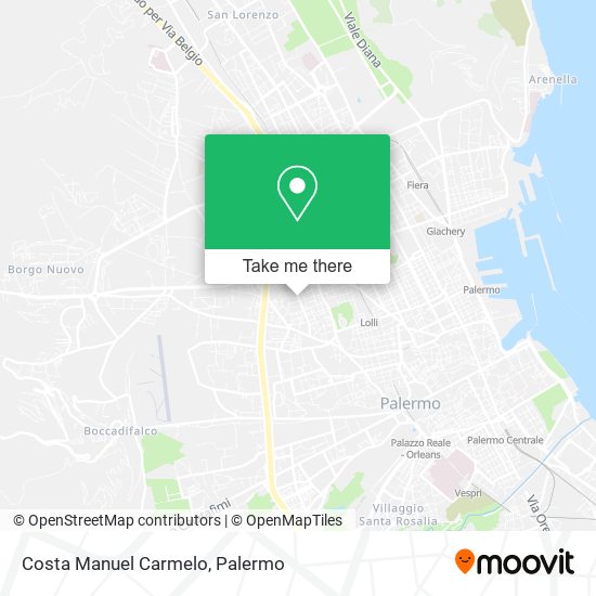 Costa Manuel Carmelo map