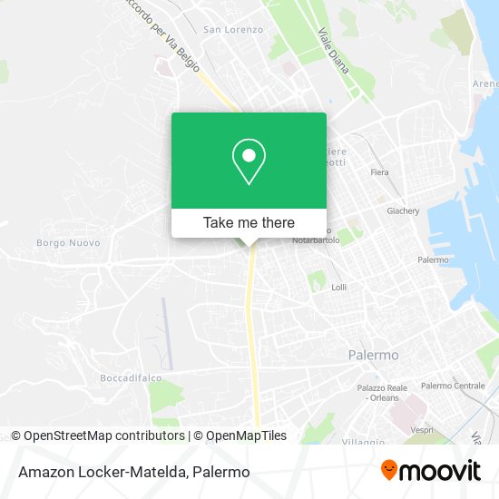 Amazon Locker-Matelda map