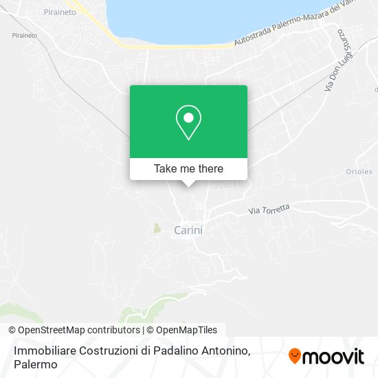 Immobiliare Costruzioni di Padalino Antonino map