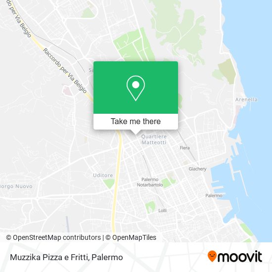 Muzzika Pizza e Fritti map