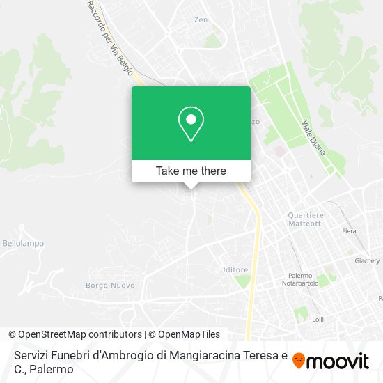 Servizi Funebri d'Ambrogio di Mangiaracina Teresa e C. map