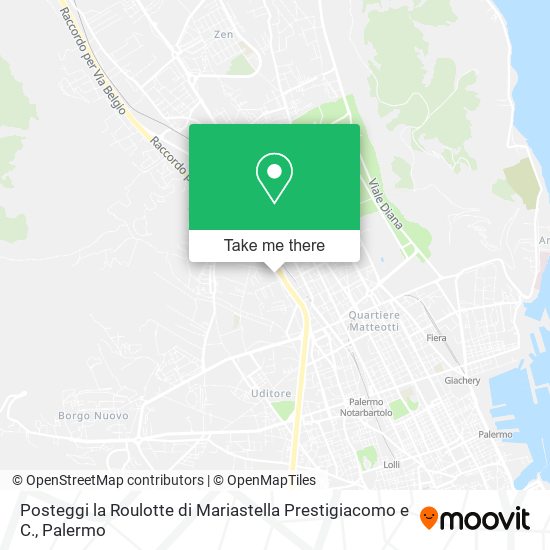 Posteggi la Roulotte di Mariastella Prestigiacomo e C. map