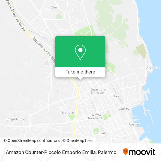 Amazon Counter-Piccolo Emporio Emilia map