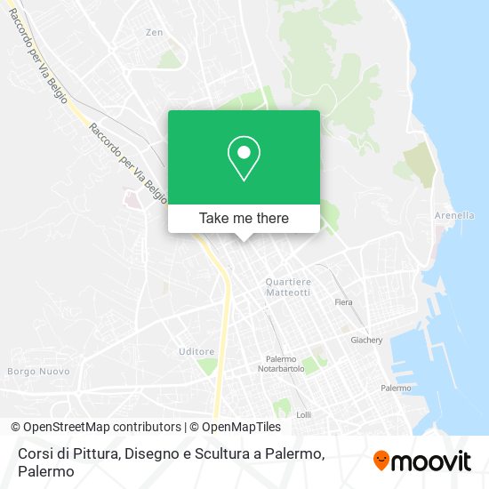 Corsi di Pittura, Disegno e Scultura a Palermo map