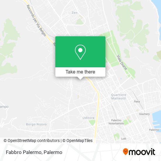 Fabbro Palermo map