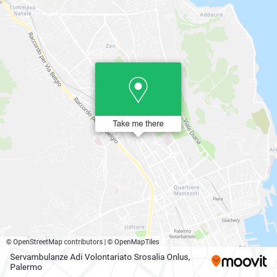 Servambulanze Adi Volontariato Srosalia Onlus map