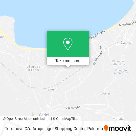 Terranova C / o Arcipelago! Shopping Center map