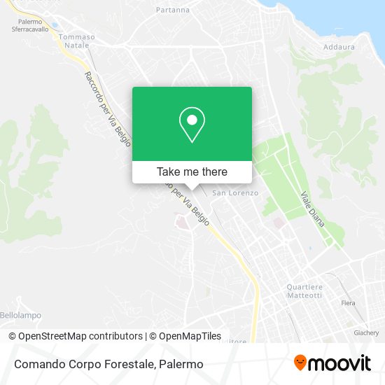 Comando Corpo Forestale map