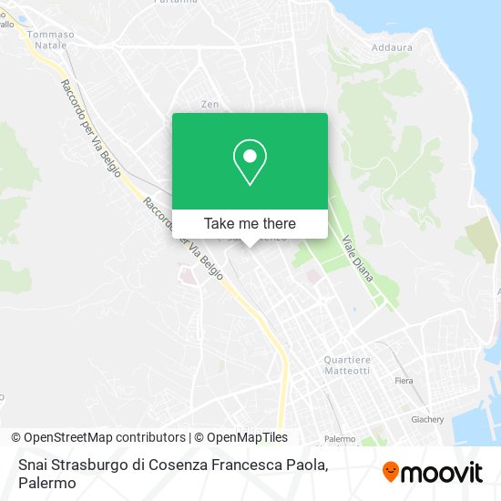 Snai Strasburgo di Cosenza Francesca Paola map