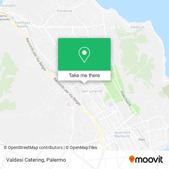 Valdesi Catering map