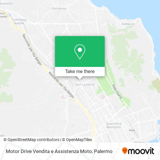 Motor Drive Vendita e Assistenza Moto map