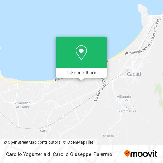 Carollo Yogurteria di Carollo Giuseppe map