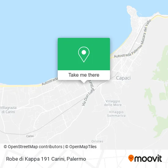 Robe di Kappa 191 Carini map