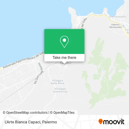 L'Arte Bianca Capaci map