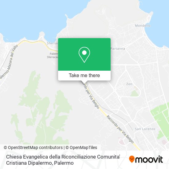 Chiesa Evangelica della Riconciliazione Comunita' Cristiana Dipalermo map