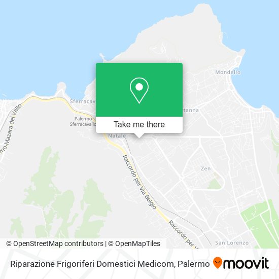 Riparazione Frigoriferi Domestici Medicom map