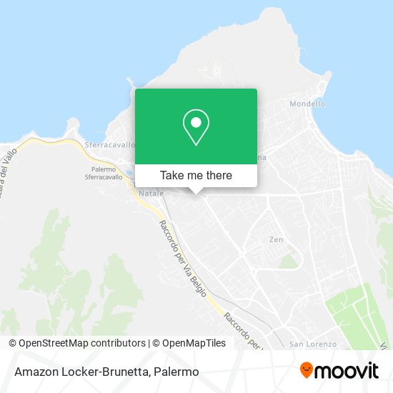 Amazon Locker-Brunetta map