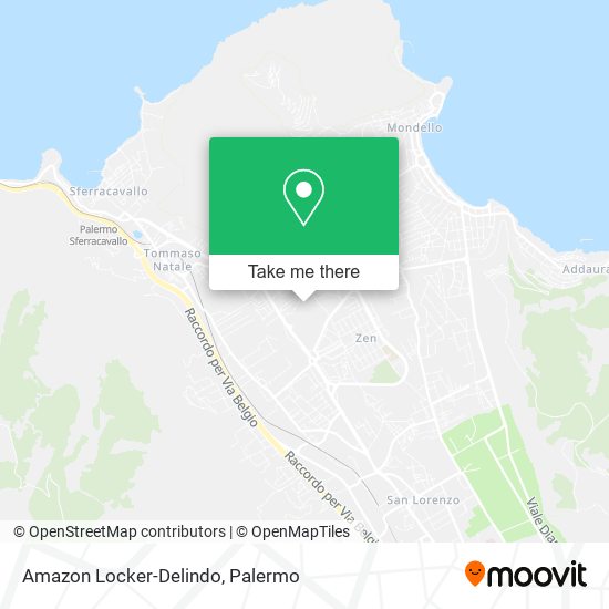 Amazon Locker-Delindo map