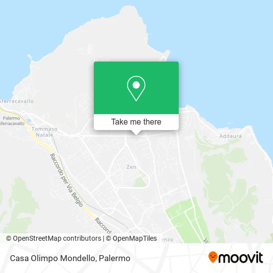 Casa Olimpo Mondello map