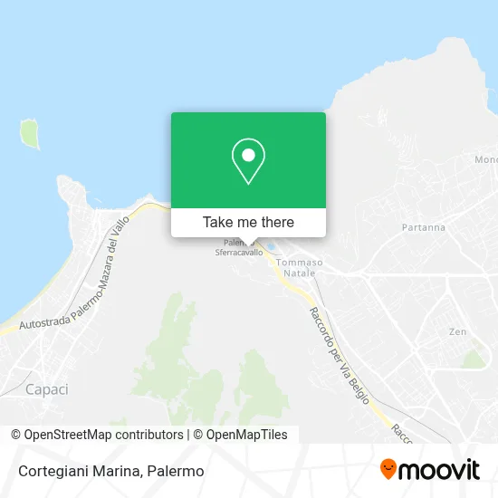 Cortegiani Marina map