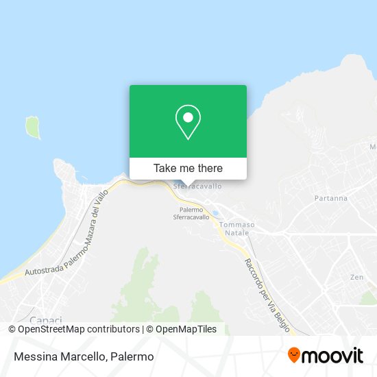 Messina Marcello map