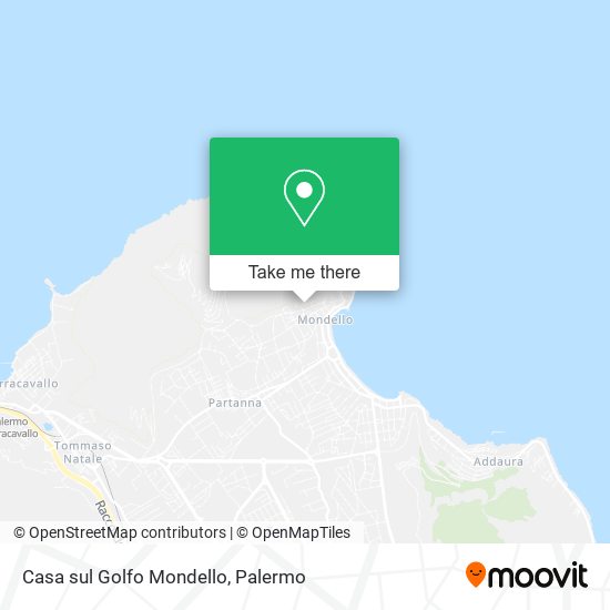 Casa sul Golfo Mondello map