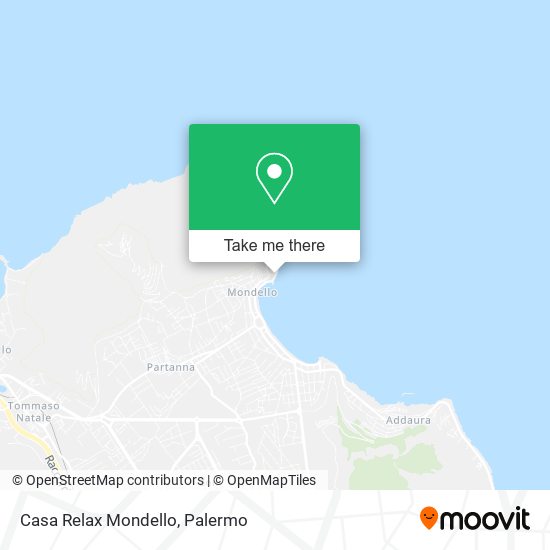 Casa Relax Mondello map