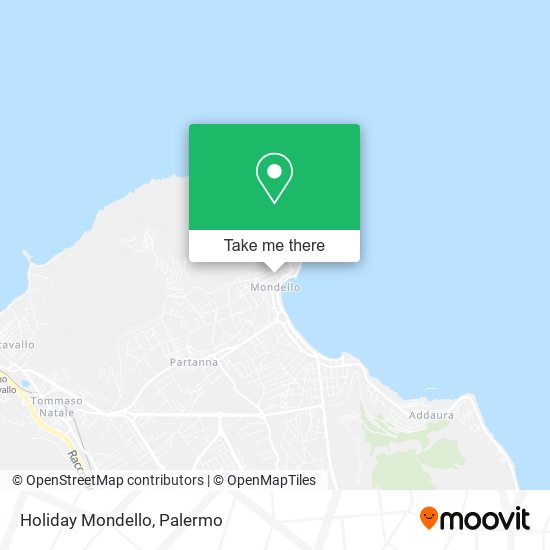 Holiday Mondello map