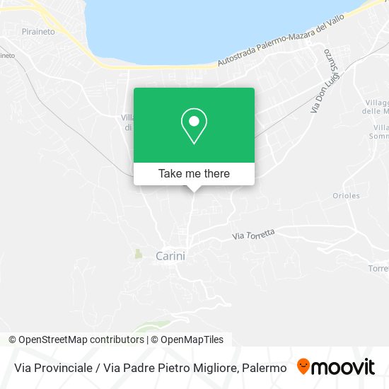Via Provinciale / Via Padre Pietro Migliore map