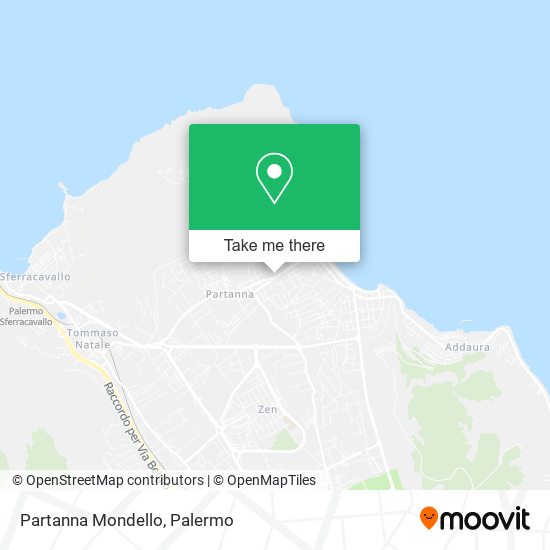Partanna Mondello map