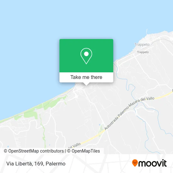 Via Libertà, 169 map
