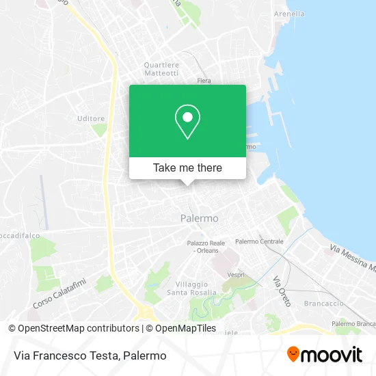 Via Francesco Testa map