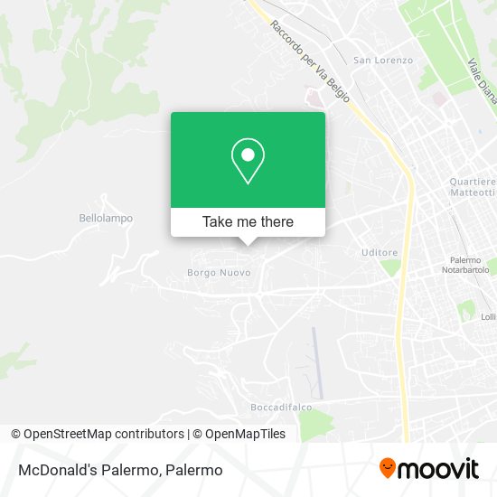 McDonald's Palermo map