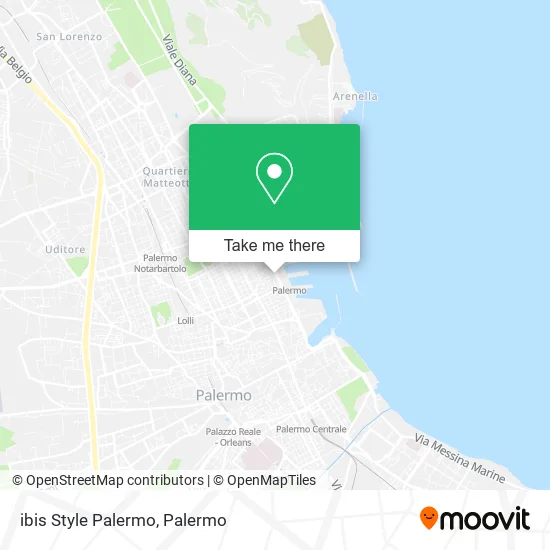 ibis Style Palermo map