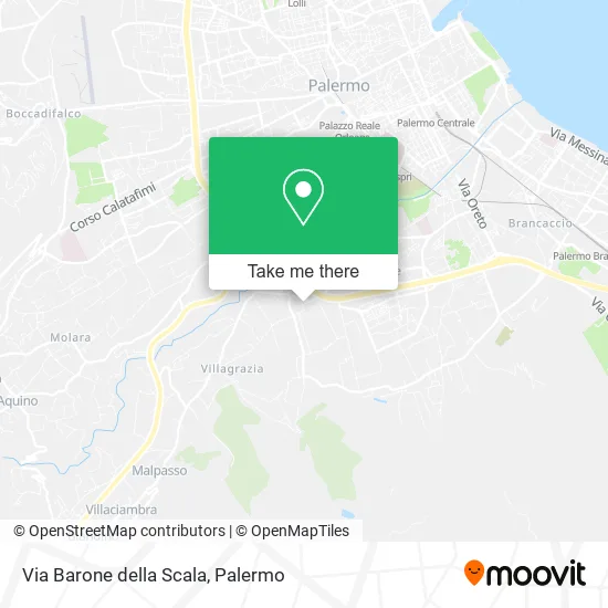 Via Barone della Scala map