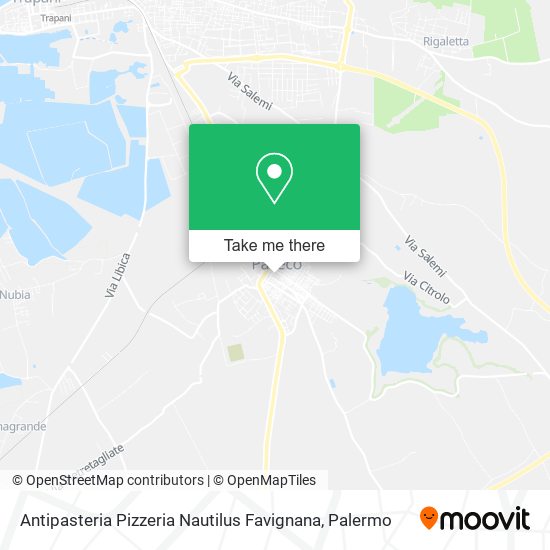Antipasteria Pizzeria Nautilus Favignana map