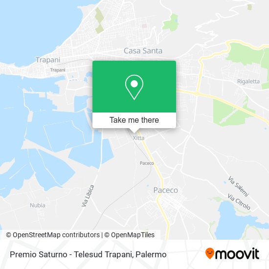 Premio Saturno - Telesud Trapani map