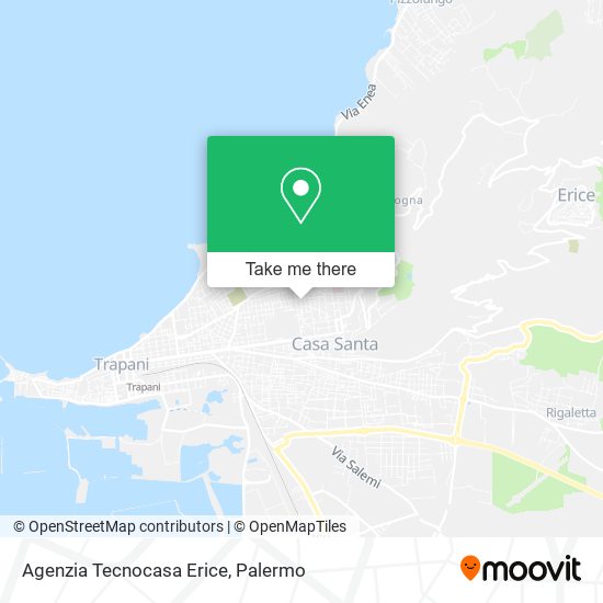 Agenzia Tecnocasa Erice map
