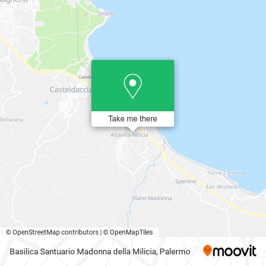 Basilica Santuario Madonna della Milicia map