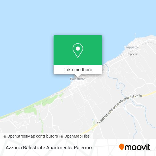 Azzurra Balestrate Apartments map